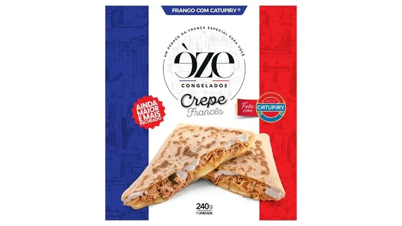 Crepe francês frango com catupiry 240g