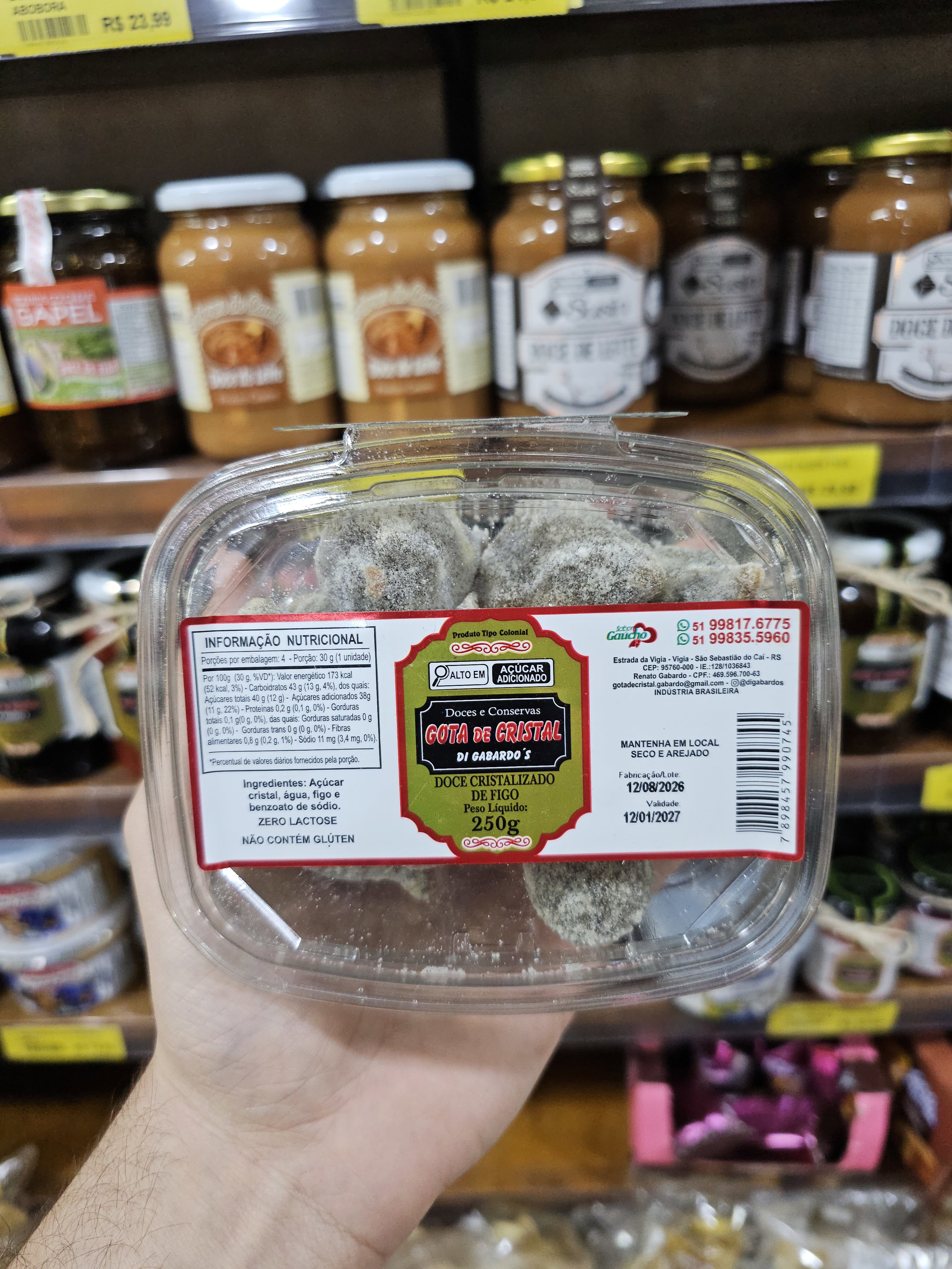 Figo cristalizado 250g